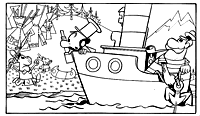 una vignetta di Capitan Bomba - clicca sull'immagine per ingrandirla una vignetta di Capitan Bomba