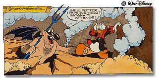Figura 28. Nel momento in cui Paperus pensa di aver coronato i suoi sogni, compare un diavolo per portarlo all’inferno - copyright disney