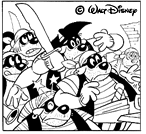 la terribile Banda Bassotti versione pirata la terribile Banda Bassotti versione pirata