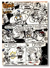 uno storyboard di Francesco Artibani - copyright Walt Disney/Francesco Artibani