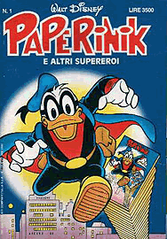 una copertina di 'Paperinik' . © Walt Disney una copertina di Paperinik