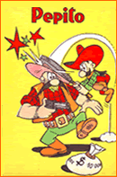 una copertina di Pepito con Pop e Fuzzy