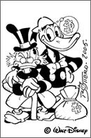 un disegno di Bottaro donato a Diego Ceresa