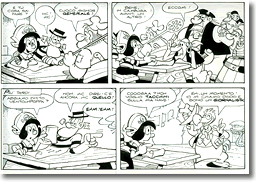la prima parte della tavola originale - copyright Luciano Bottaro
