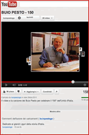 la pagina di YouTube con il video dei Buio Pesto