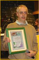 Diego Ceresa con il premio Luciano Bottaro