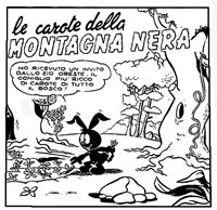 la vignetta di apertura di una storia di Zampino e Nerone