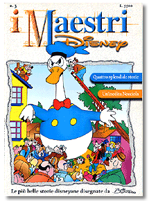 la prima copertina di uno dei volumi dedicati a Bottaro della serie dei Maestri Disney