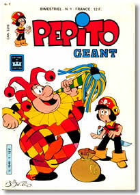La prima copertina di Pépito Géant