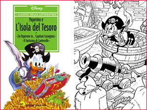 La copertina e una vignetta della storia